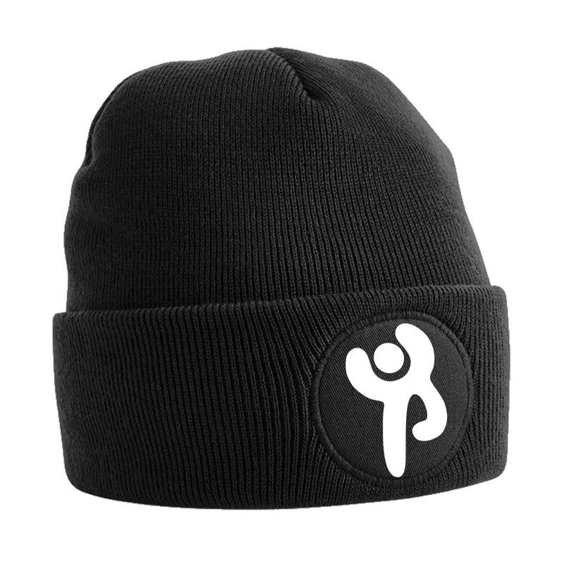 BERRETTO BEANIE CIRCULAR PATCH NERO
