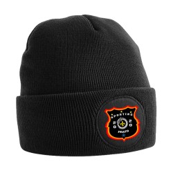 BERRETTO BEANIE CIRCULAR PATCH NERO