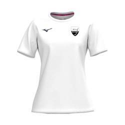 MIZUNO TRAINING TEE WOMAN WHITE