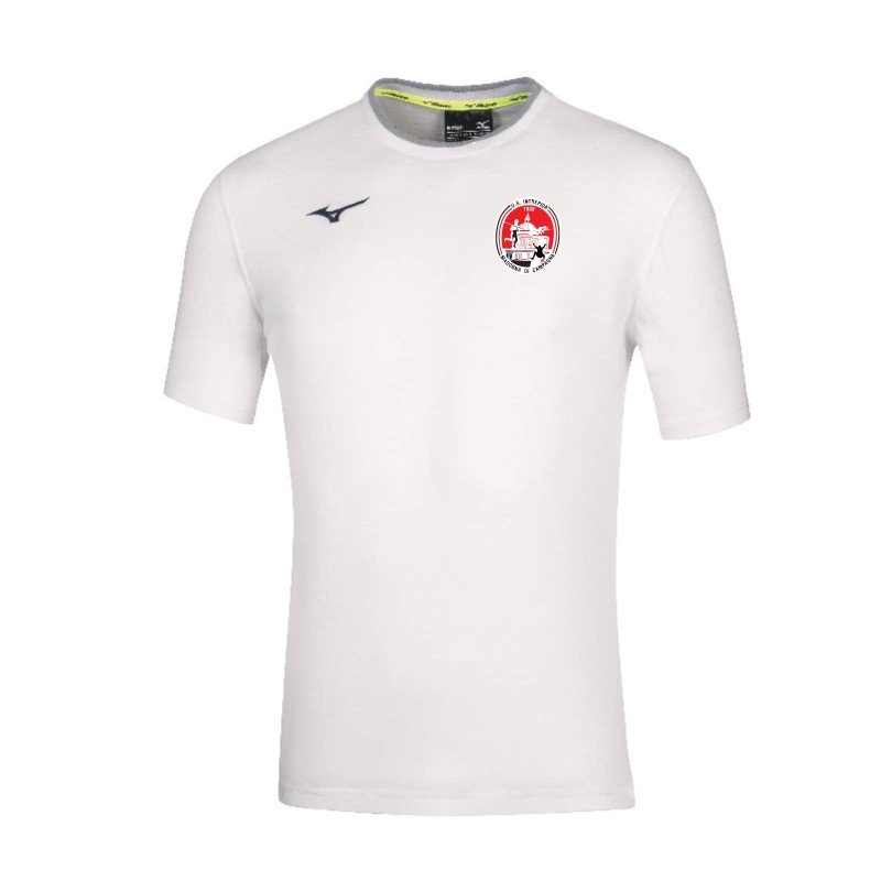 MIZUNO TEE WHITE-SILVER