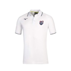 MIZUNO POLO  WHITE-NAVY