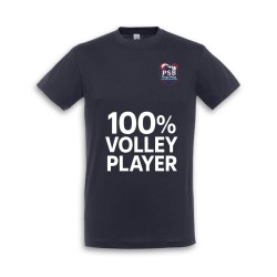 T-SHIRT REGENT BLU NAVY 100% VOLLEY PLAYER