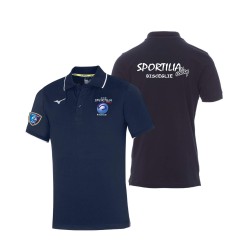 MIZUNO POLO NAVY-WHITE