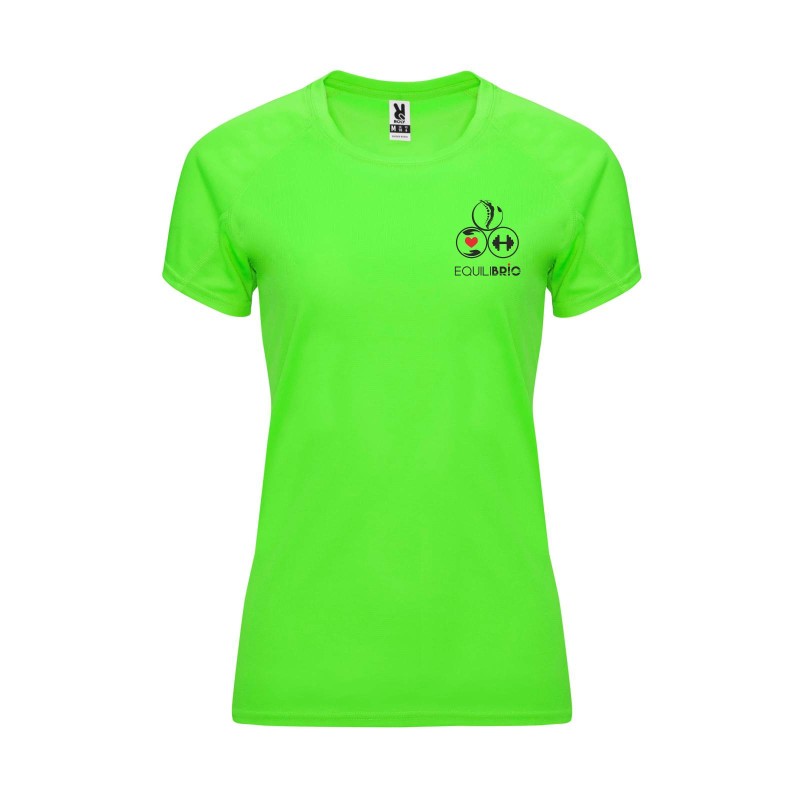 T-SHIRT DONNA BAHRAIN VERDE FLUO