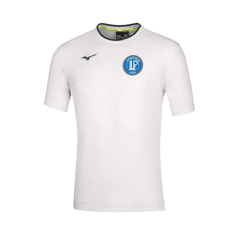 MIZUNO TEE WHITE-NAVY