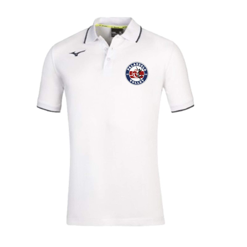 MIZUNO POLO WHITE-NAVY RAPPRESENTANZA