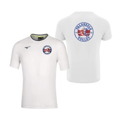 T-SHIRT MIZUNO TEE WHITE-NAVY MERCHANDISING