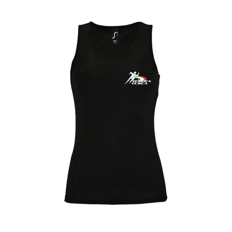 CANOTTA SPORTY TT WOMEN NERO