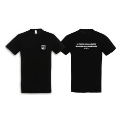 T-SHIRT REGENT NERO "IL TEMPO RIPAGA TUTTO BISOGNA SOLO ASPETTARE"