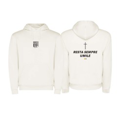 FELPA URBAN BIANCO "RESTA SEMPRE UMILE"