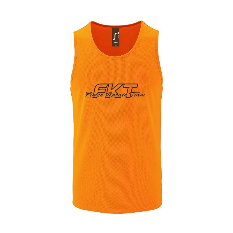 CANOTTA SPORTY TT MEN ARANCIO FLUO