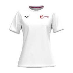MIZUNO TRAINING TEE WOMAN WHITE