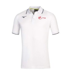 MIZUNO POLO  WHITE-NAVY