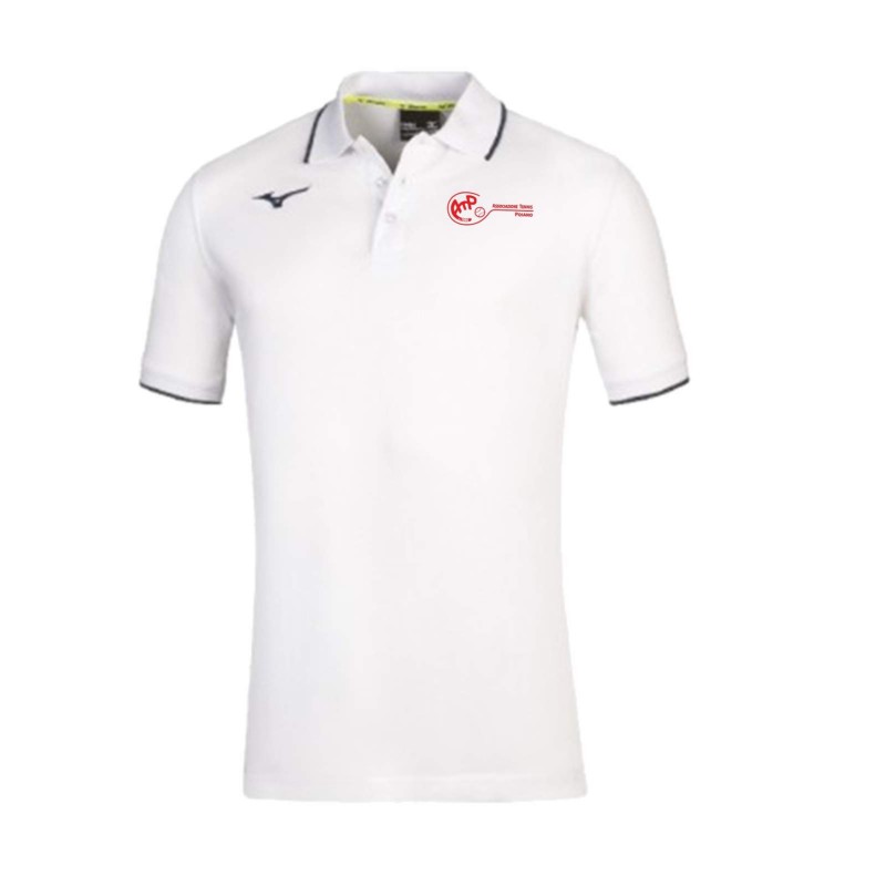 MIZUNO POLO WHITE-NAVY