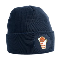 BERRETTO CIRCULAR PATCH BEANIE FRENCH NAVY