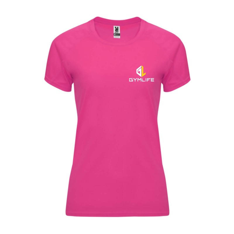 T-SHIRT DONNA BAHRAIN ROSA FLUO
