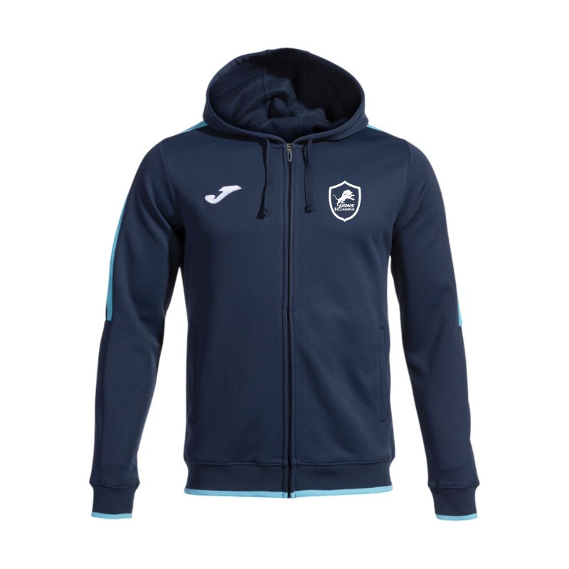 OLIMPIADA GIACCA CAPPUCCIO NAVY-TURQUOISE RAPPRESENTANZA JUNIORES