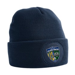 CIRCULAR PATCH BEANIE FRENCH NAVY
