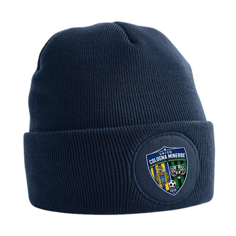 CIRCULAR PATCH BEANIE FRENCH NAVY
