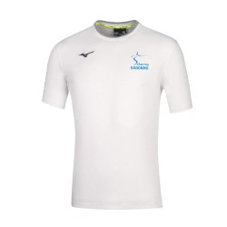 MIZUNO TEE WHITE-SILVER