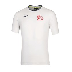 MIZUNO TEE WHITE-NAVY